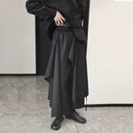 Patchwork Wide-leg Casual Irregular Culottes