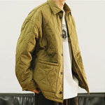 Quilted Gourd Shirt Style Cotton Jacket