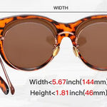Polarised Round Cat-Eye Sunglasses