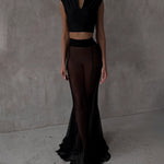 Fashion Jacket & Perspective Skirt Two-Piece Set