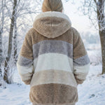 Ombretta | Cappotto Peluche Bicolore