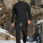 KZZ Men's knitted suit