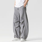 Japanese Retro Thin Loose Scimitar Pants