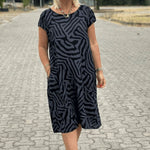 Nora | Robe midi fluide imprimée