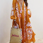 Oversize Boho Printed Maxi Dress