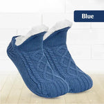 Fleece-Lined Indoor Slipper Socks