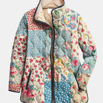 Joséphine | Veste matelassée patchwork fleuri