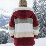Ombretta | Cappotto Peluche Bicolore