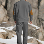 KZZ Men's knitted suit