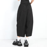 Button Loose-fitting Retro Casual Lantern Pants