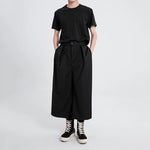 Drape Breathable Wide-leg Cropped Trousers
