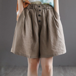 Livia Button Shorts