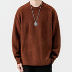 Japanese Lazy Loose Crew Neck Sweater