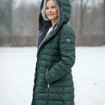 Women's Quilted Fleece Lined Winter Jacket