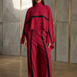 Urban Color Block Straight Pants with Pockets