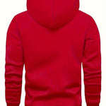 KZZ print hoodie men's fleece sweatshirt, United States letter print unisex casual