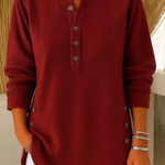 Nives | Buttoned Henley Tunic