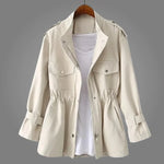 Women's Drawstring Waist Utility Jacket