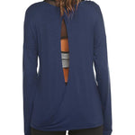 Long Sleeve Open Back Workout Tops from Zeagoo (Us Only)