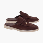 Mediterraneo | Mocassino Aperto Camoscio — Marrone