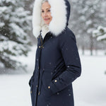 Rina | Parka con Cappuccio Bordato