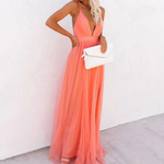 Jessica | Coral Light Long Dress