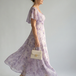 Vaelis | Robe Midi à Manches Papillon