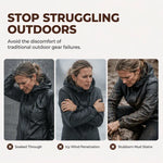 Women's Oversized Bubble Hem Rain Jacket