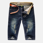Ridge Distressed Denim Shorts