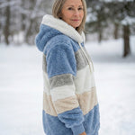 Ombretta | Cappotto Peluche Bicolore
