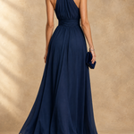 Paula Halter Neck Chiffon Maxi Dress