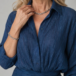 Mirque | Long Sleeve Wrap Front Maxi Dress