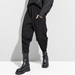 Casual High-waisted 3D Harem Pants
