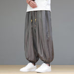 Breathable Loose-Fit Ice Silk Wide-Leg Pants