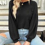 Zeagoo Long Sleeve Backless Hollow Knit Sweater for Women Casual Work Office Loose Fit 2026 | Under
