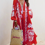 Oversize Boho Printed Maxi Dress