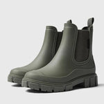 Women's Embossed Slip-On Rain Shoes
