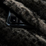 KZZ Men's Winter Fashion Fleece Jacket, Trendy Leopard Print Double-Sided Warm Coat