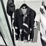Graffiti Print Loose Casual Shirt