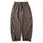 Curved Blade Retro Wide-Leg Casual Straight-Leg Pants