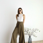 Nila | Pantalon portefeuille taille haute