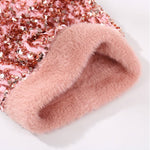 Women's Sequin Pom Pom Beanie