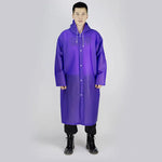 Long Hooded Waterproof Rain Poncho