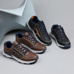 Men's Wide Toe Side Zip Walking Shoes