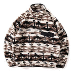 Retro Half-open Collar Sweatshirt