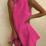 Chic Wave Edge Mini Dress