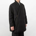 Loose Diagonal Placket Cotton-linen Jacket