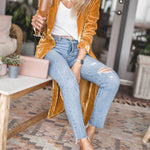 Velvet Kimono Coat