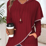 Women's Layered Longline Hoodie