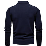 KZZ Men's Quarter Zip Sweater Slim Fit Lightweight High Neck Pullover Casual Sweater